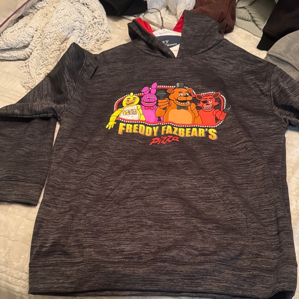 Freddy Fazbear's Pizza Kids Hoodie - Charcoal